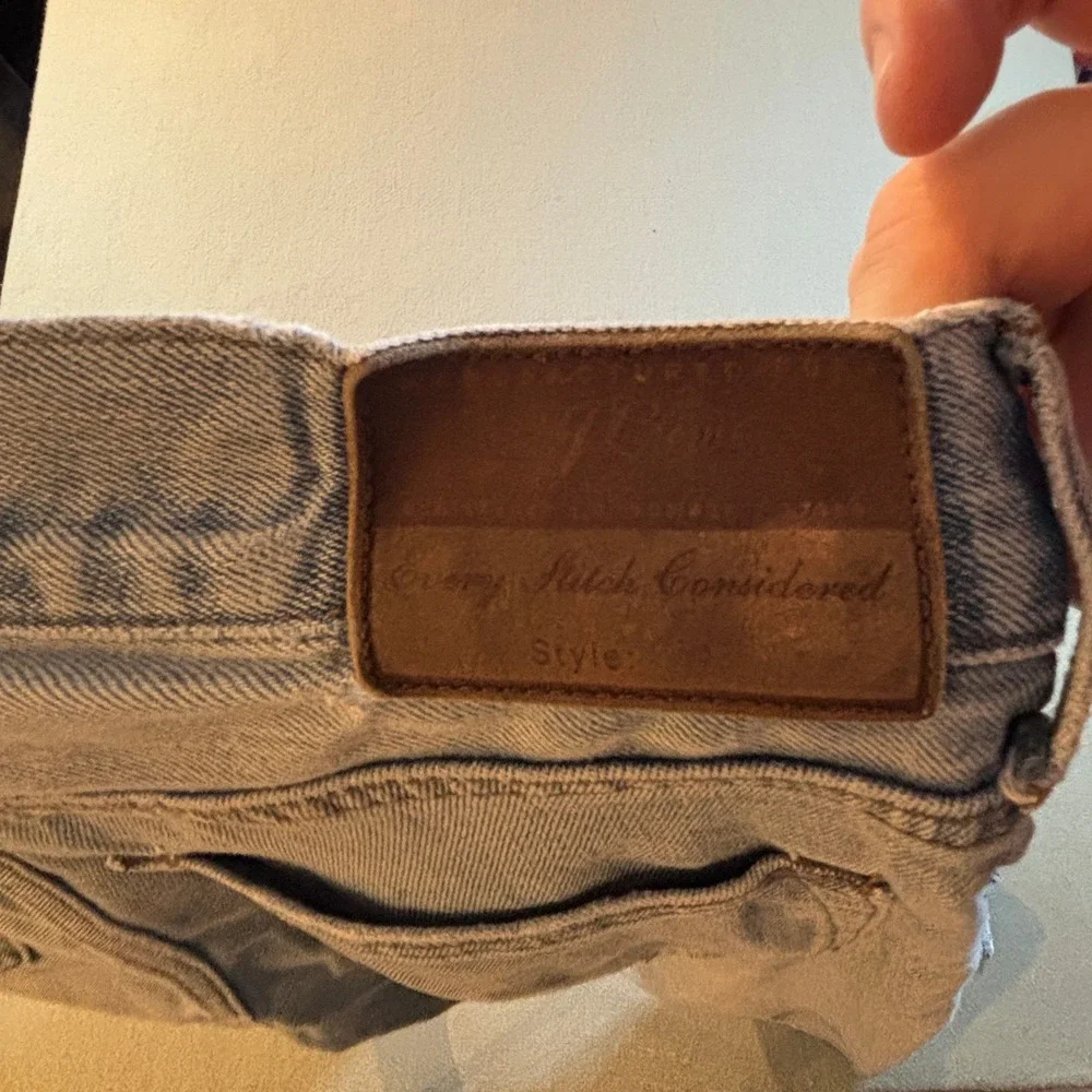 SEO Title:  J Crew 484 Slim Fit Stretch Jeans Mens 33x32 Light Wash Denim